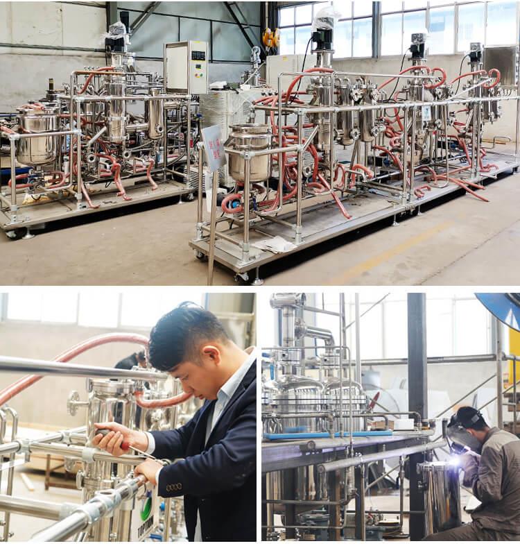 molekulaardestilleerimise tehas molecular distillation factory